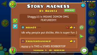 HARDEST 4 STAR LEVEL | Story Madness 100% | Geometry Dash 2.1