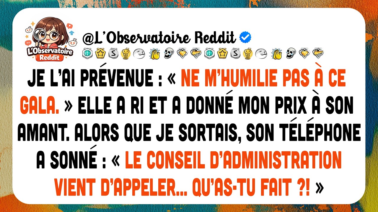 Je L’ai Prévenue : « Ne M’humilie Pas À Ce Gala. » Elle A Ri Et A Donné…