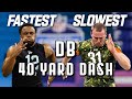 Slowest & Fastest DB 40-Yard Dash Times Since 2010!