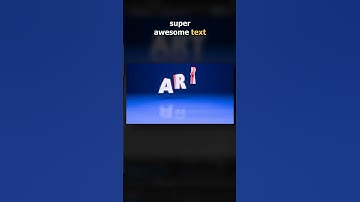 Super Easy 3d text animation in Blender (Part  1) | #blender3d #artofabhishorts #shorts #text