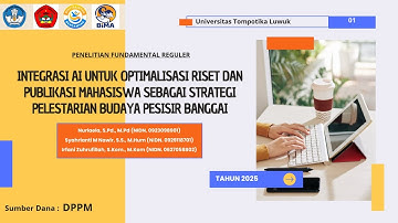 VIDEO PROFIL HASIL PROGRAM PENELITIAN_PFR TAHUN  2025_NURLAELA_UNIVERSITAS TOMPOTIKA LUWUK