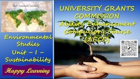 EVS Notes || Unit 1 - 2 || Sustainability || Happy Learning || Environmental || Notes for all UG ||