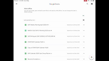 Create Graph on Google Sheets on iPad