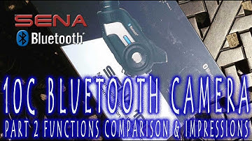 Sena 10C Part 2 Motorcycle Bluetooth Camera Functions, Comparison and Impressions