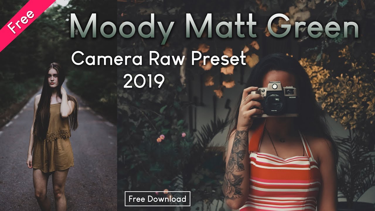 Moody Matt Instagram Preset 19 For Camera Raw Free Download Moody Instagram Preset For Photoshop Youtube