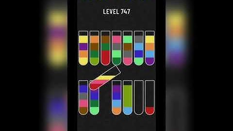 Water sort puzzle level 747