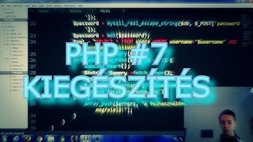 PHP #7 Kiegészítés