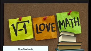 Week 1 Math Orientation