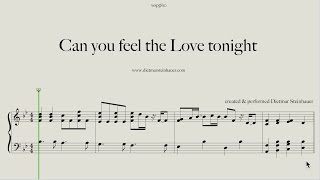 Video thumbnail of "Can you feel the Love tonight  -  Elton John"