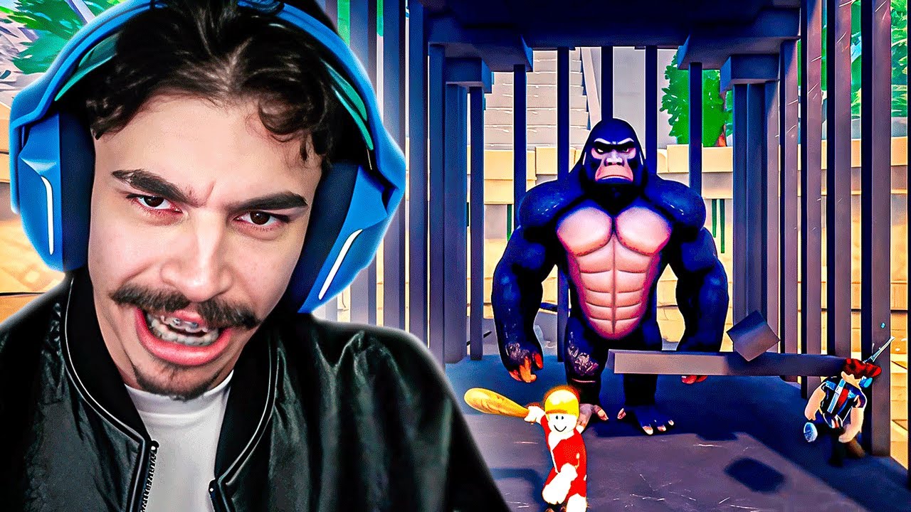 100 PLAYERS VS 1 GORILA! QUEM VENCE ESSE DESAFIO? - Roblox