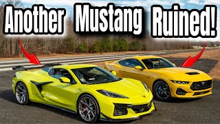 Man RUINS his DREAM CAR racing my 2023 C8 Corvette Z06 in 4 seconds!