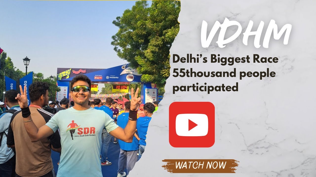 Running Vedanta Delhi half marathon 2024 #vdhm #vlog #running #fitness ...