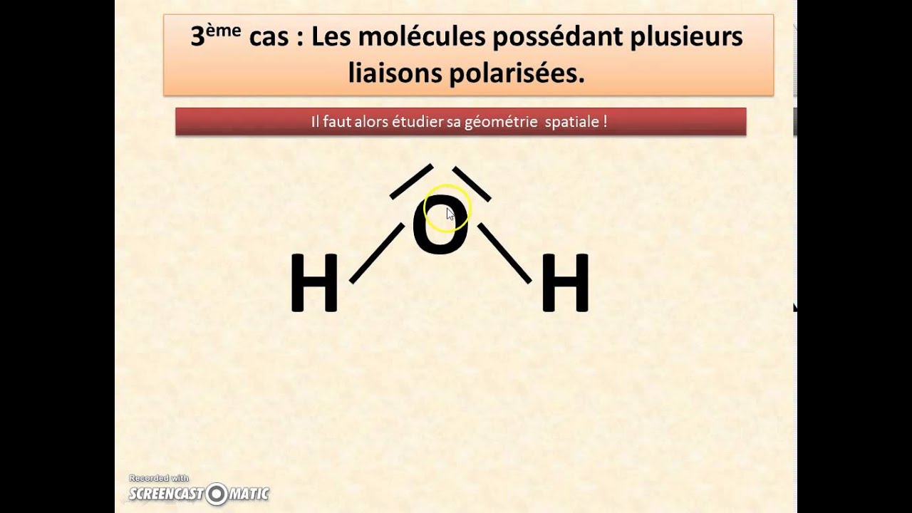 Capsule n°18 Les molécules polaires et apolaires YouTube