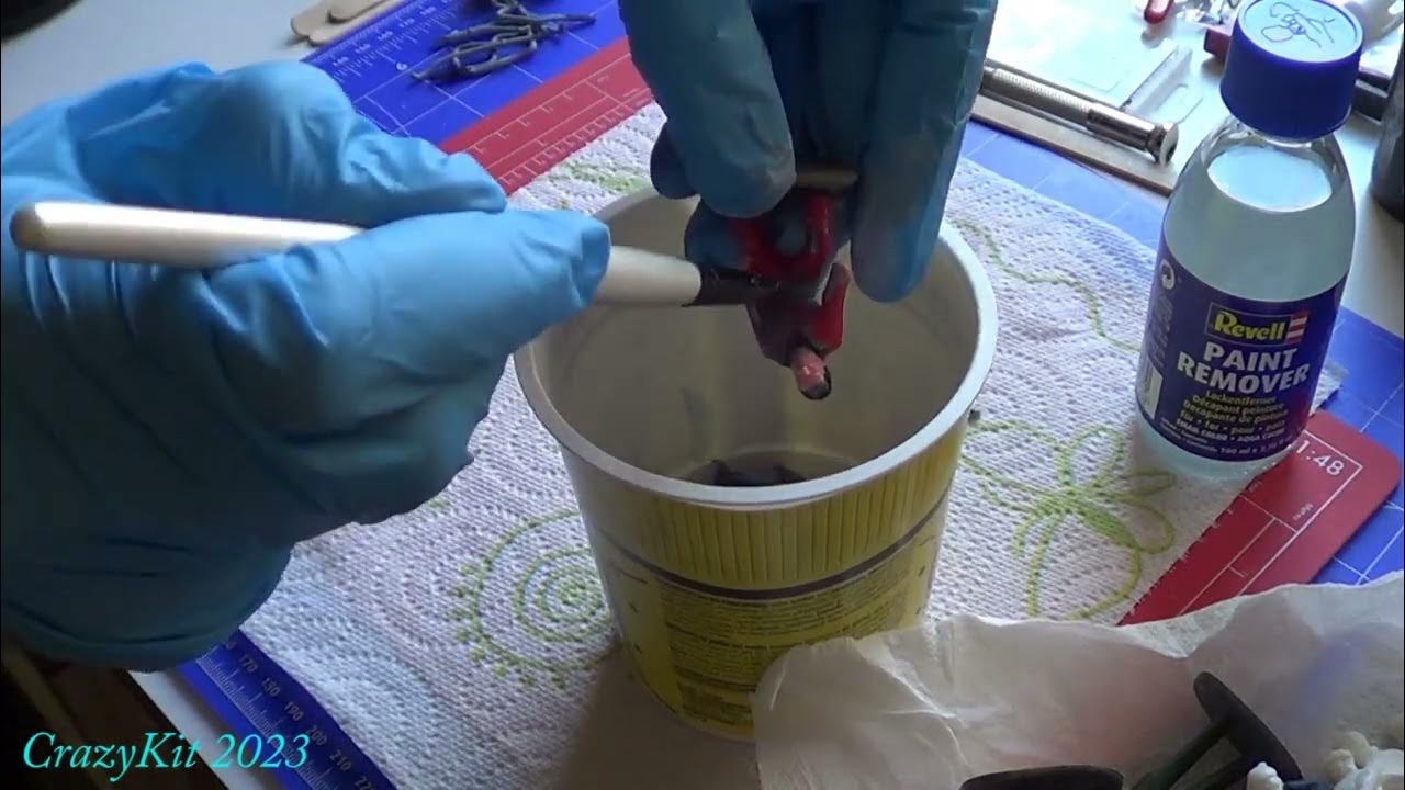 Test Revell PAINT REMOVER Décapant peinture. YouTube