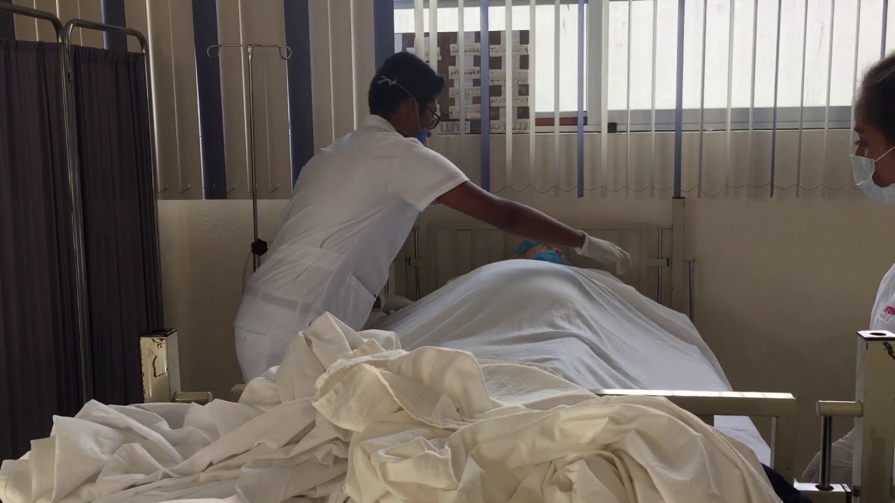 Tendido de cama con paciente 2 - YouTube