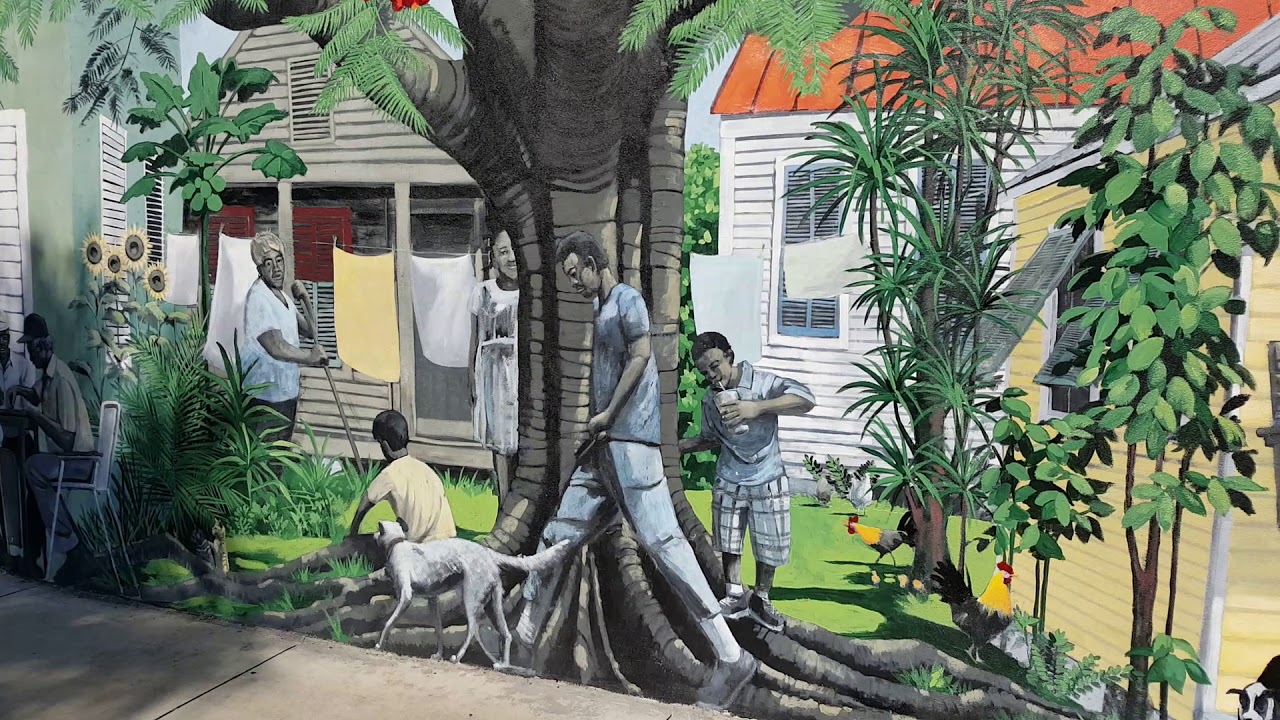 Saturday Afternoon Key West Mural by Rick Worth YouTube
