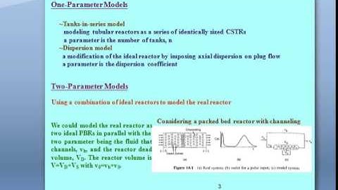 non ideal reactor models