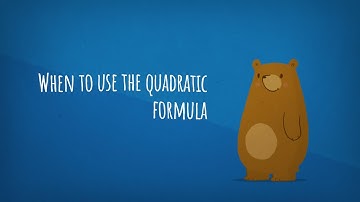 Quadratic formula VS factoring video
