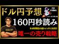 【FXドル円最新予想】まもなく160円！4時間足「唯一の売り戦略」