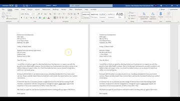 Creating a Business Letter using the Mail Merge tool in Word