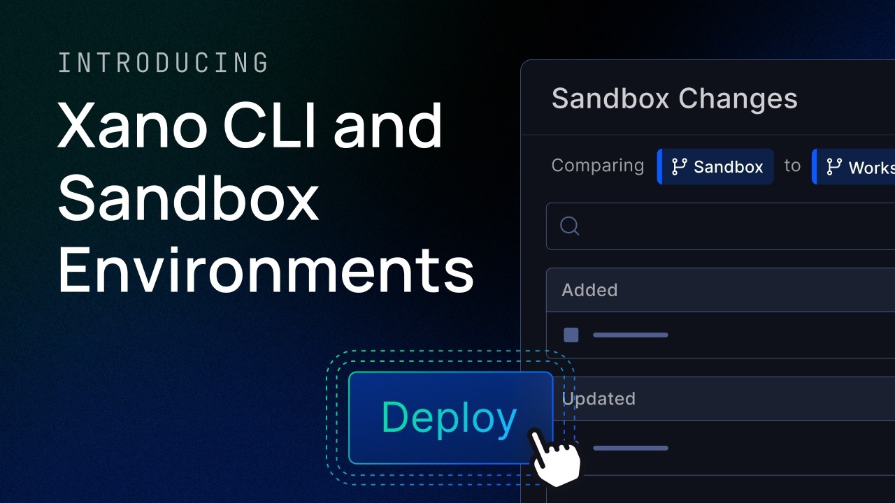 Safely Ship Backend Changes with Xano CLI + Sandbox - YouTube