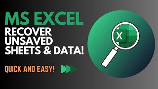 Famous How to Recover Unsaved or Lost Excel Data (Even If You Didn’t Click Save!) Wealth