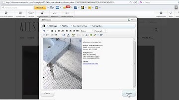 Concrete5 Video Tutorial - editing content on pages by Susan Newman Design