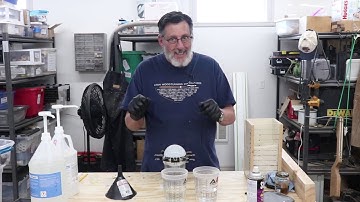 Casting a Sphere with Alumilite  In a 2 part Silicone Mold  with Sam Angelo