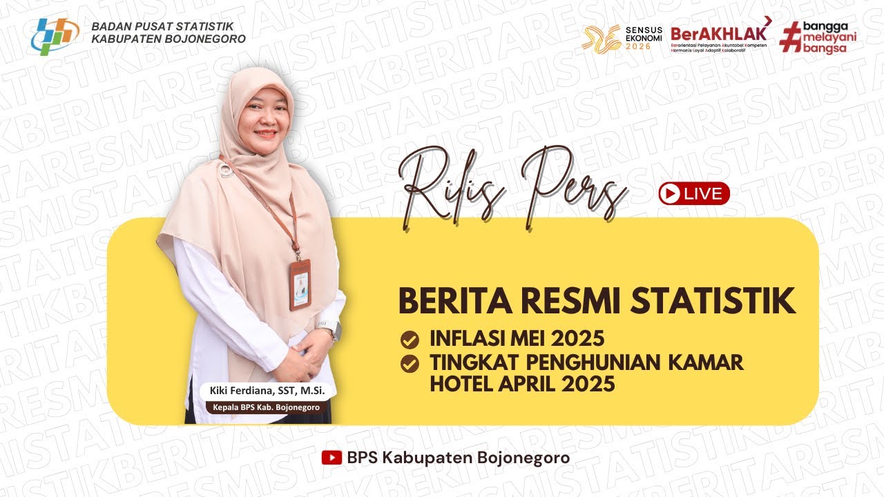 [RILIS BPS] Rilis Berita Resmi Statistik BPS Kabupaten Bojonegoro, 2 Juni 2025
