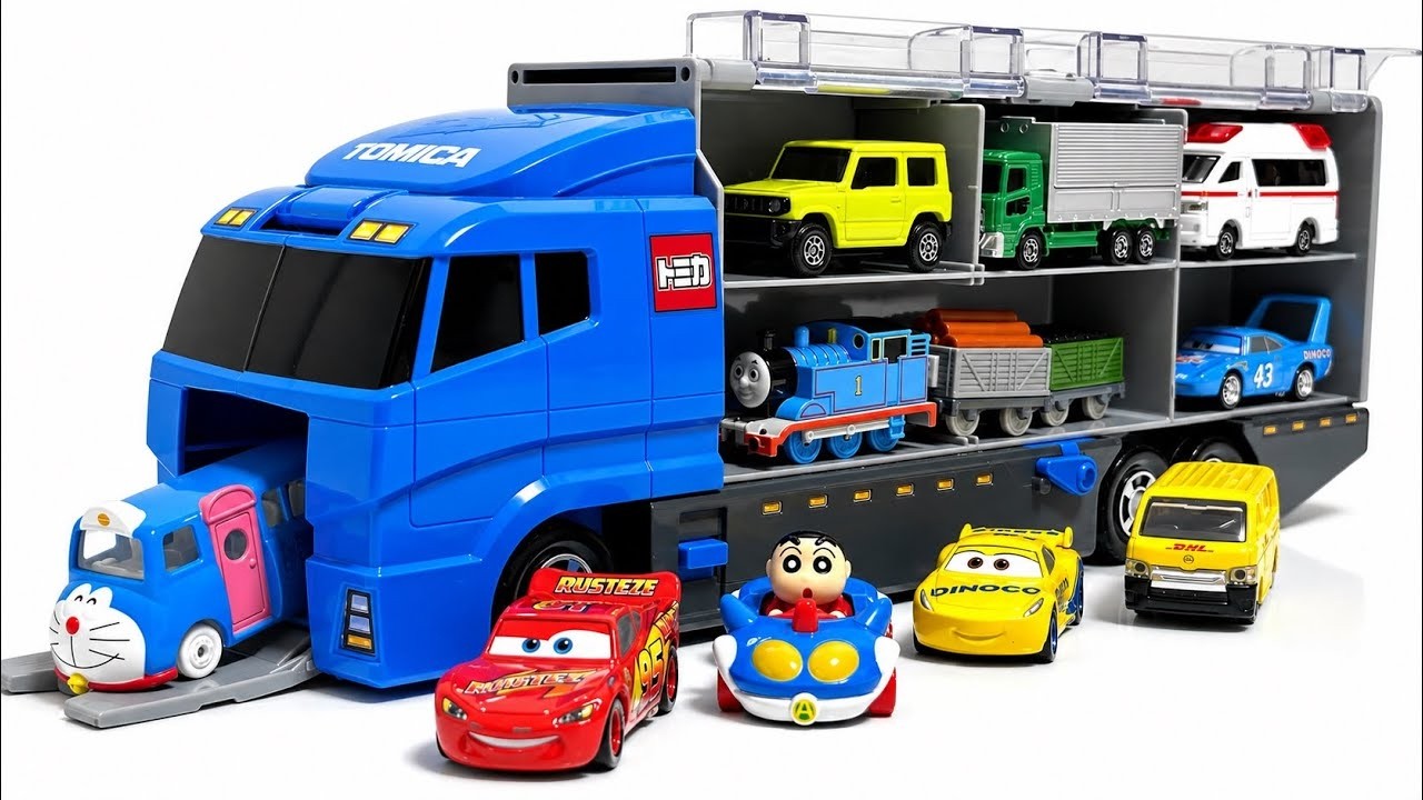 トミカ, Hot wheel ☆ はたらくくるまのミニカーを開封してコンボイへ