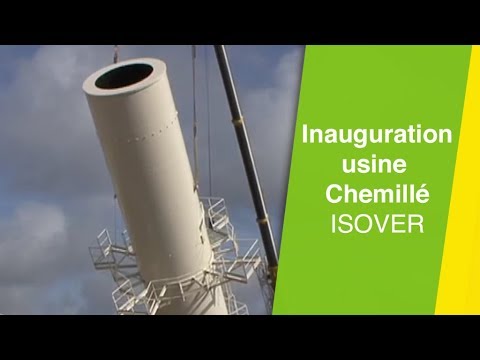 Inauguration d'une usine Isover à la nouvelle génération de laine de verre  - YouTube