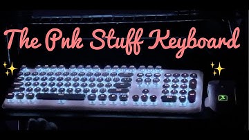 The Pnk Stuff Wireless Mechanical Keyboard REVIEW - UNBOXING 1st impressions!!