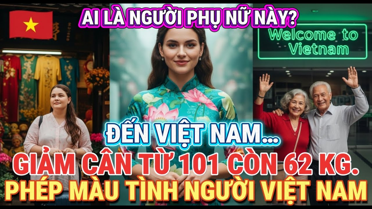 Người phụ nữ Mỹ giảm từ 101kg xuống 62kg nhờ ẩm thực và tình người Việt Nam gây chấn động thế giới!!