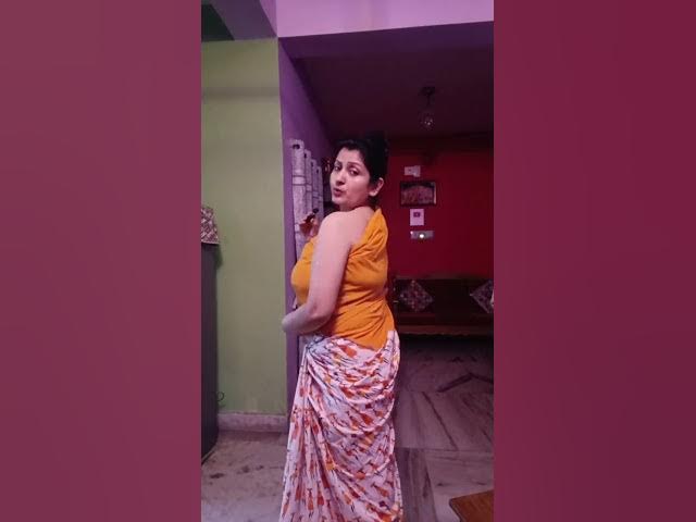Low Waist Saree Draping without Blouse 🔥 | Desi Bhabi 💋 | YT Membership Link Givn 👇 @Tips_Hub_Back.