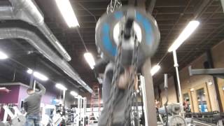 Standing push press with a DL trap bar