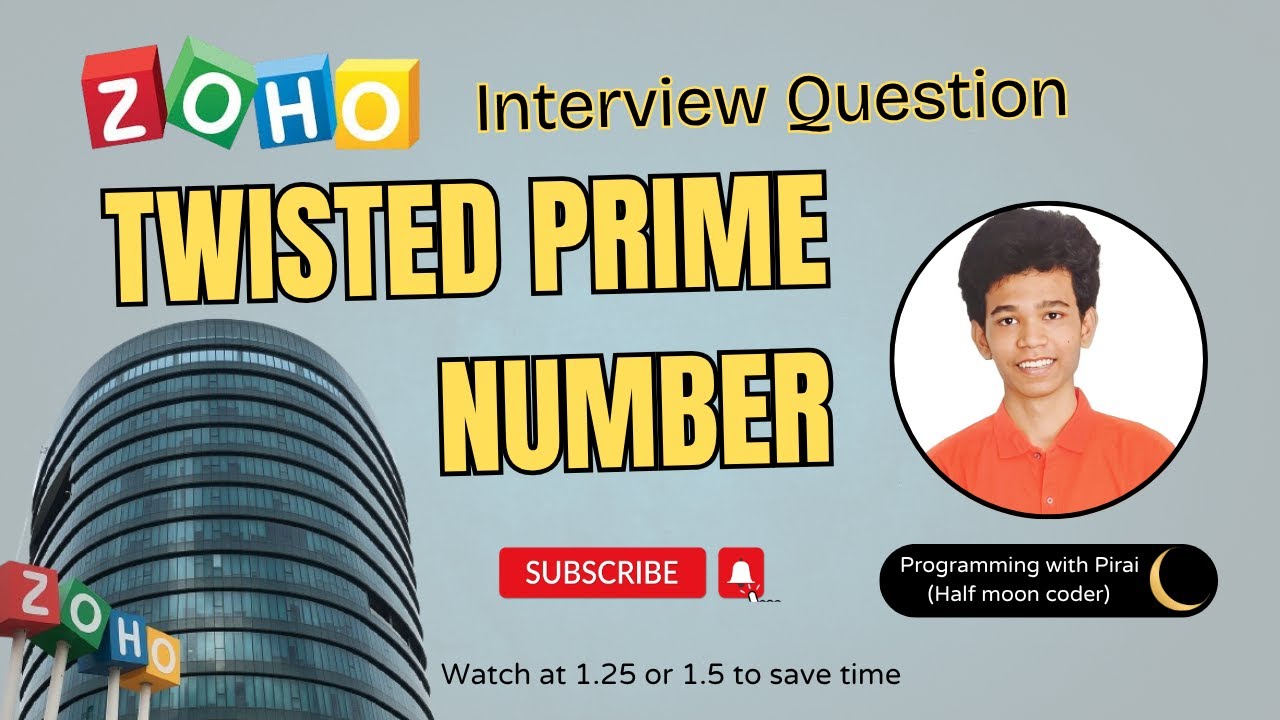 Twisted Prime Number | GFG | Approach + Code with explanation. - YouTube