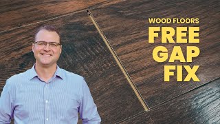Genius Wood Floor Gap Fix