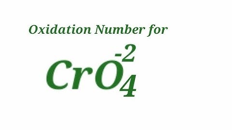Oxidation Number for CrO4 2- . Oxidation state of Chromate ion.  Oxidation state of cro4 2-. Cro42-