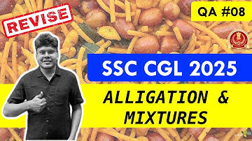 SSC CGL QA Class - Alligation & Mixtures