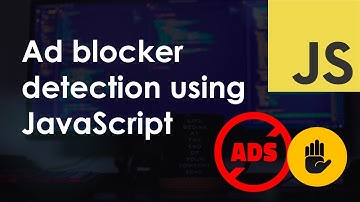 Ad block detection using JavaScript