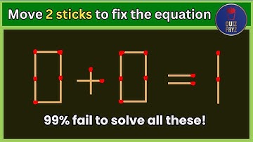 Can You Solve? - The ultimate Matchstick Puzzle Challenge! #maths #challenge #quiz #iqtest #puzzle