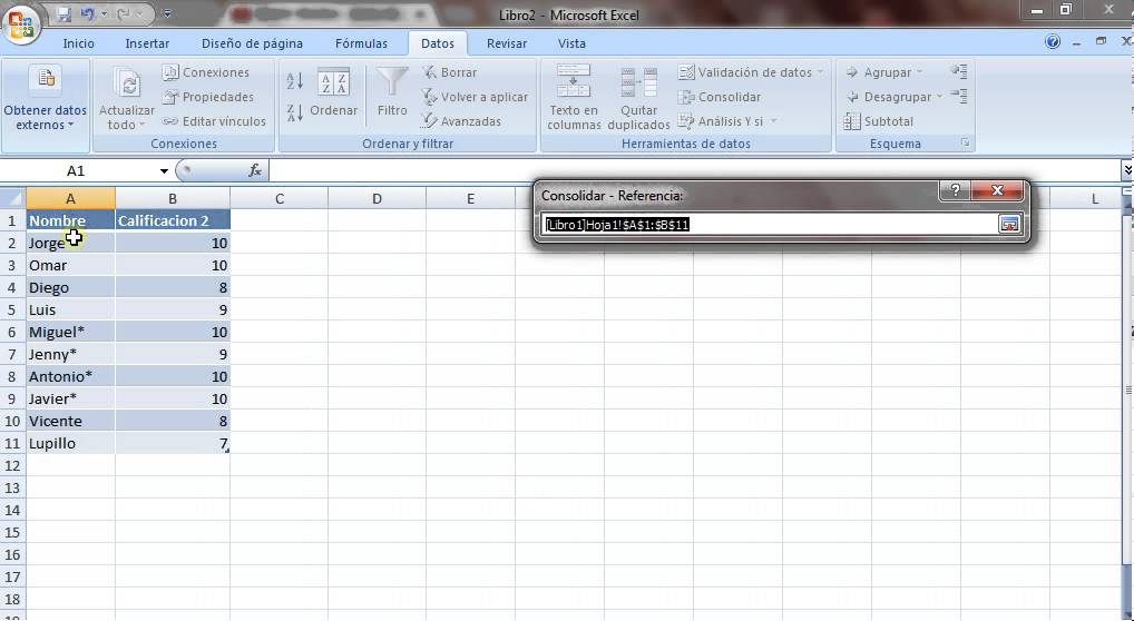 Consolidar Datos en Excel - YouTube