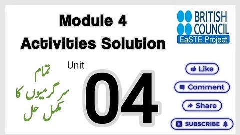 Module 4 Unit 4 Complete Solution