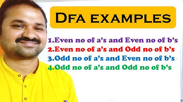 DFA Examples 15 || Set of all strings with Even no of a