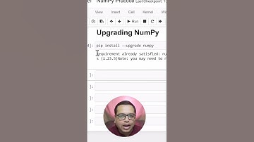 Python NumPy | Upgrade NumPy with pip #shorts