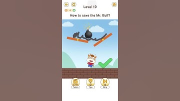 Brain Go 2: Test your brai‪n Game How To Save Mr Bull  Level 11 Tricky Puzzles #shorts