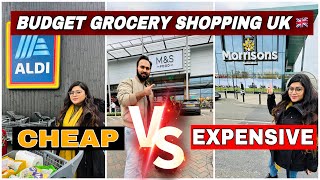 Comparing CHEAP Vs EXPENSIVE Grocery Brands In the UK | Budget Grocery Shopping In UK