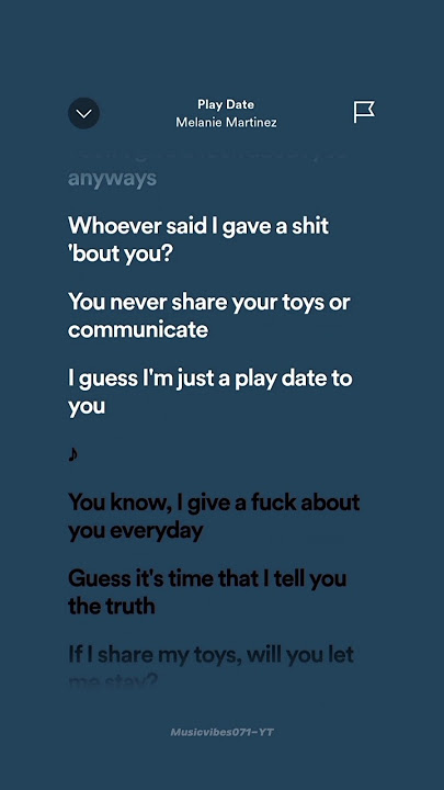 Melanie Martinez - Play Date (Lyrics)