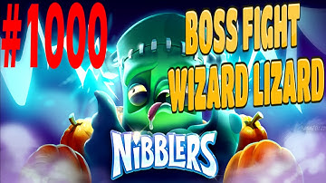 Rovio Nibblers Boss Fight Lizard Wizard Level-1000 Three Star Walkthrough