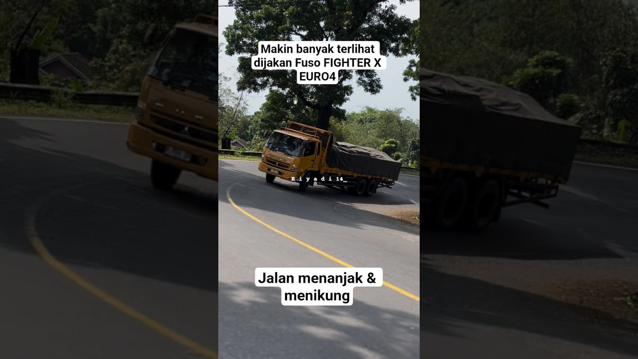 Raungan truk new fuso fighter x, makin banyakk di jalanan